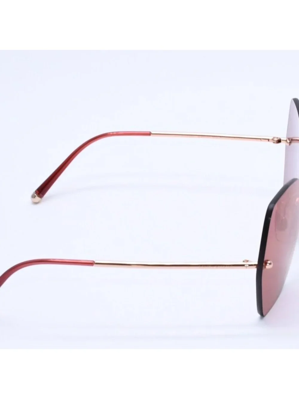 Dolce & Gabbana Sunglasses Pink Lens Gold Temple Eyewear
